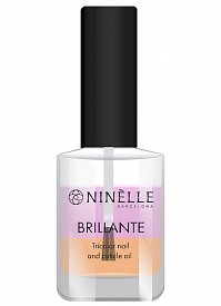 Масло для ногтей и кутикулы трехцветное Brillante  №205 NINELLE