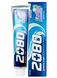 Зубная паста натуральная мята Cavity Protection  DENTAL CLINIC 2080